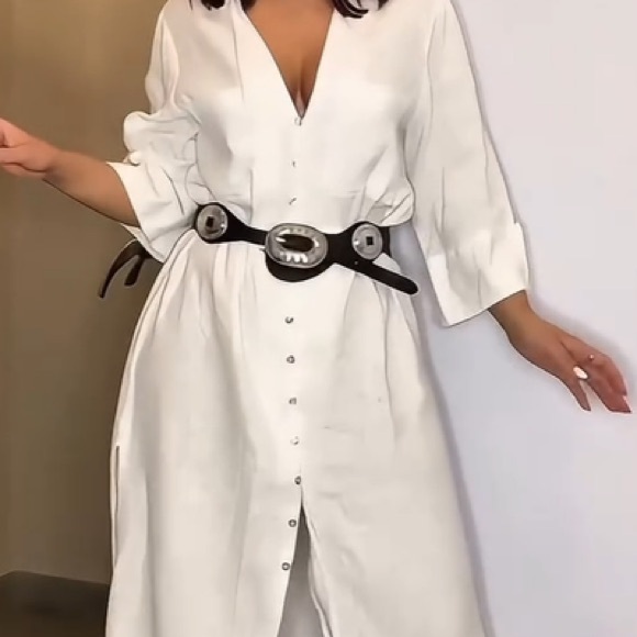 Zara Brown colourway leather belt with signs of distress. - Picture 5 of 8